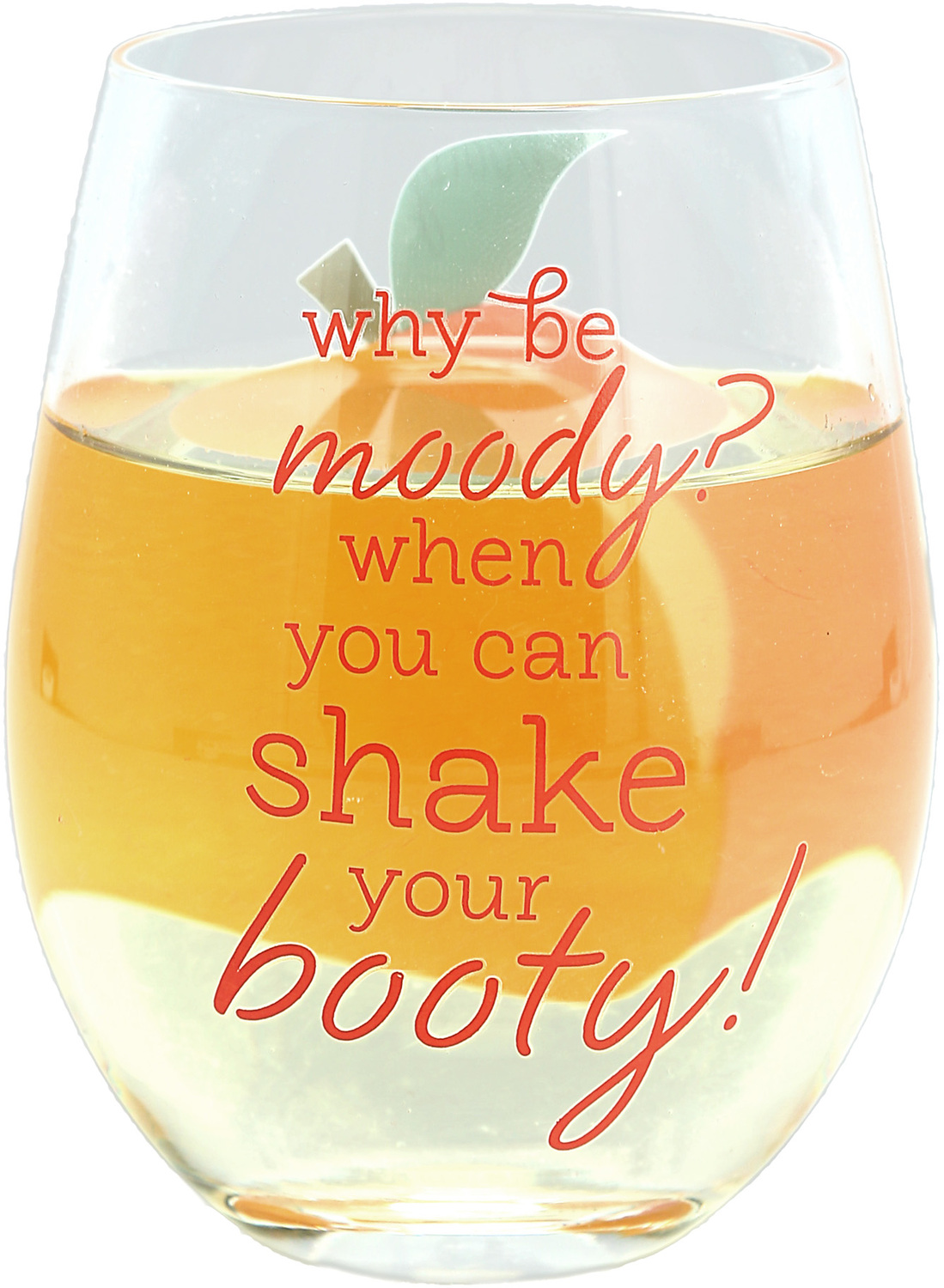 Shake Your Booty by Livin' on the Wedge - Shake Your Booty - 18 oz Stemless Wine Glass