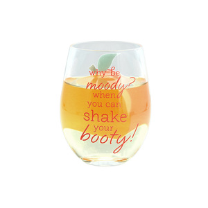 Shake Your Booty by Livin' on the Wedge - 18 oz Stemless Wine Glass