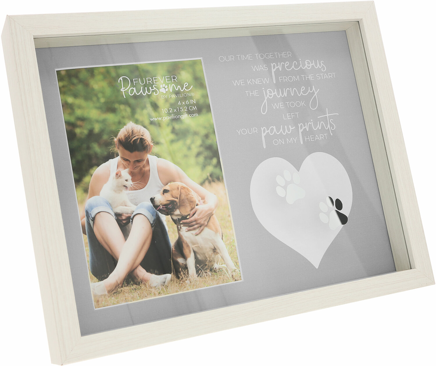 The Journey by Furever Pawsome - The Journey - 9.5" x 7.5" Shadow Box Frame
(Holds 4" x 6" Photo)