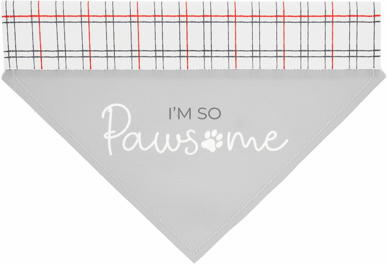 I'm So Pawsome by Furever Pawsome - I'm So Pawsome - 12" x 8" Canvas Slip on Pet Bandana