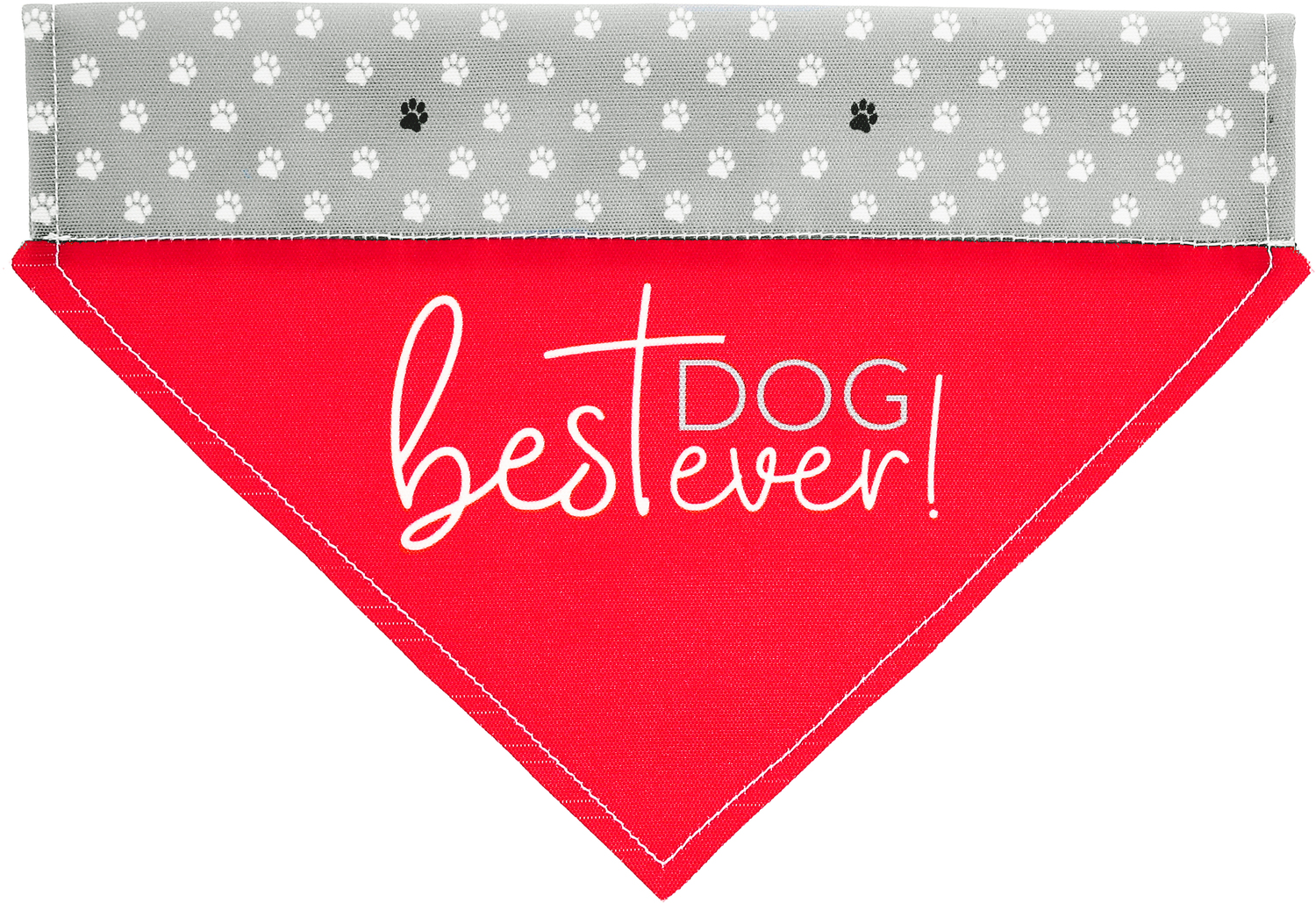 Best Dog Ever by Furever Pawsome - Best Dog Ever - 12" x 8" Canvas Slip on Pet Bandana