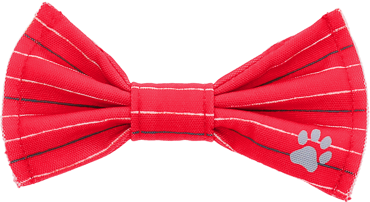 Red Striped by Furever Pawsome - Red Striped - 6" x 3" Canvas Pet Bow Tie
