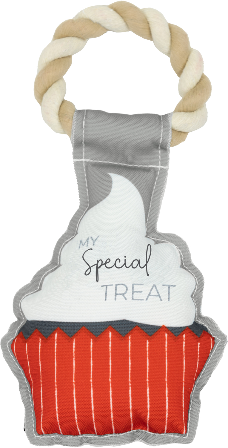 Treat by Furever Pawsome - Treat - 10" Canvas Dog Toy on Rope