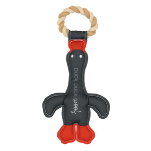 Duck, Duck, Woof by Furever Pawsome - 14.5" Canvas Dog Toy on Rope