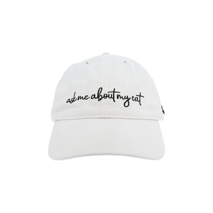 My Cat by Furever Pawsome - White Adjustable Hat