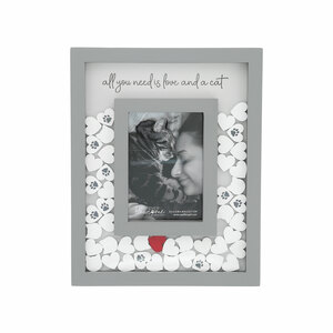 Love and a Cat by Furever Pawsome - 8" x 10" Picture Frame (Holds 3.5" x 5.5" Photo)