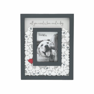 Love and a Dog by Furever Pawsome - 8" x 10" Picture Frame (Holds 3.5" x 5.5" Photo)