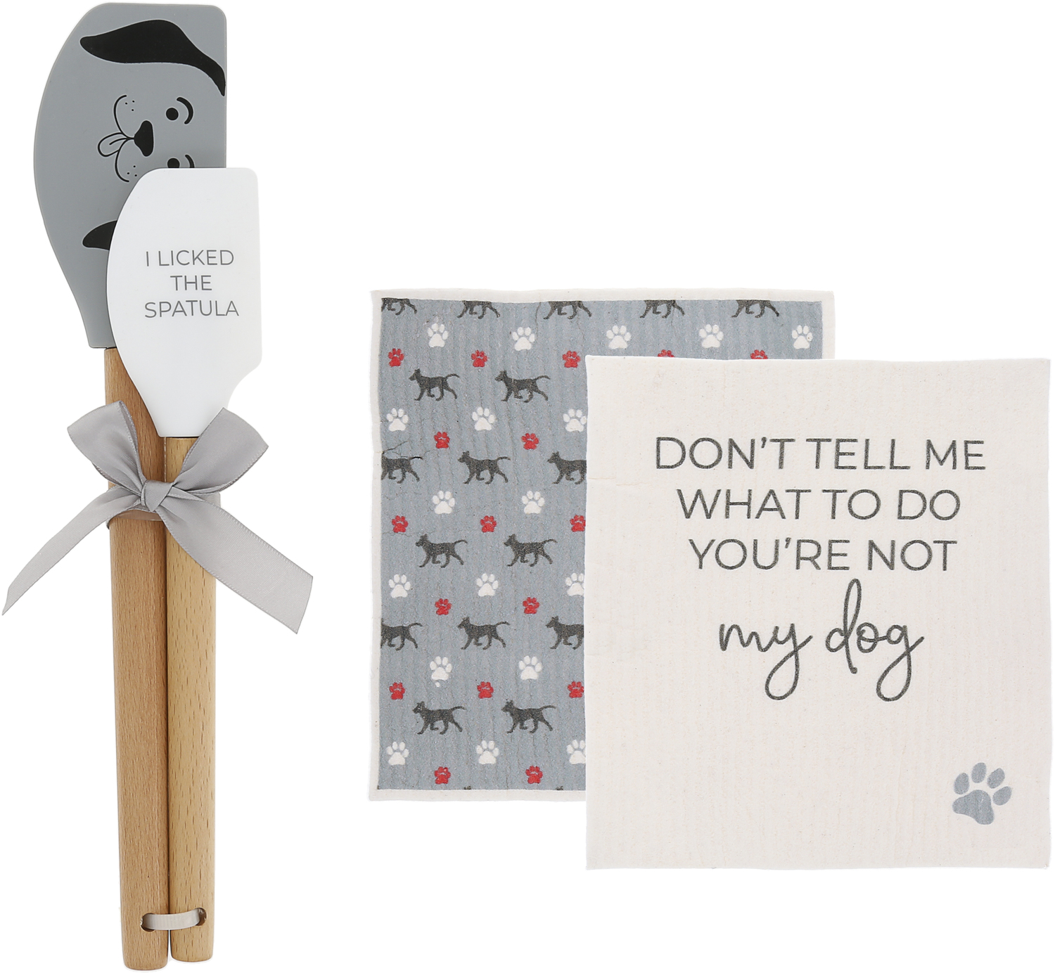 My Dog by Furever Pawsome - My Dog - Spatula and Reusable Dish Cloth Set
(2 of Each)