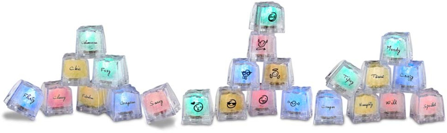 Illuminating Party Cubes by Hiccup - Illuminating Party Cubes - 3 Styles, 4 Packs of Each