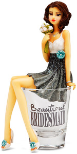 Beautiful Bridesmaid by Hiccup - 5.75" Girl in Shot Glass