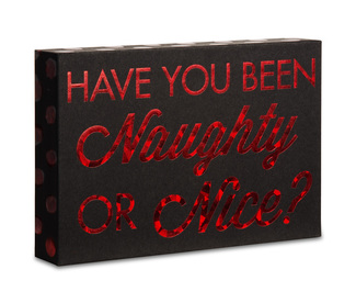 Naughty or Nice? by Hiccup - 6" x 4" Plaque
