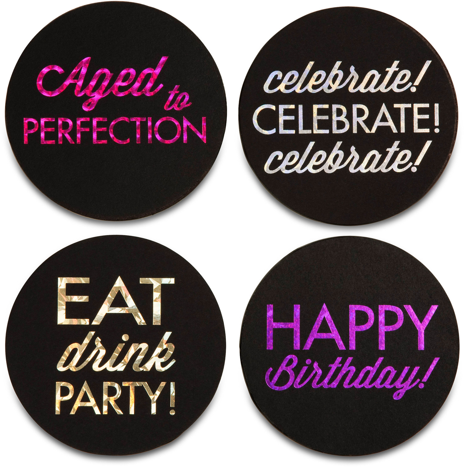 Happy Birthday by Hiccup - Happy Birthday - 4" Round Coasters (Set of 4)