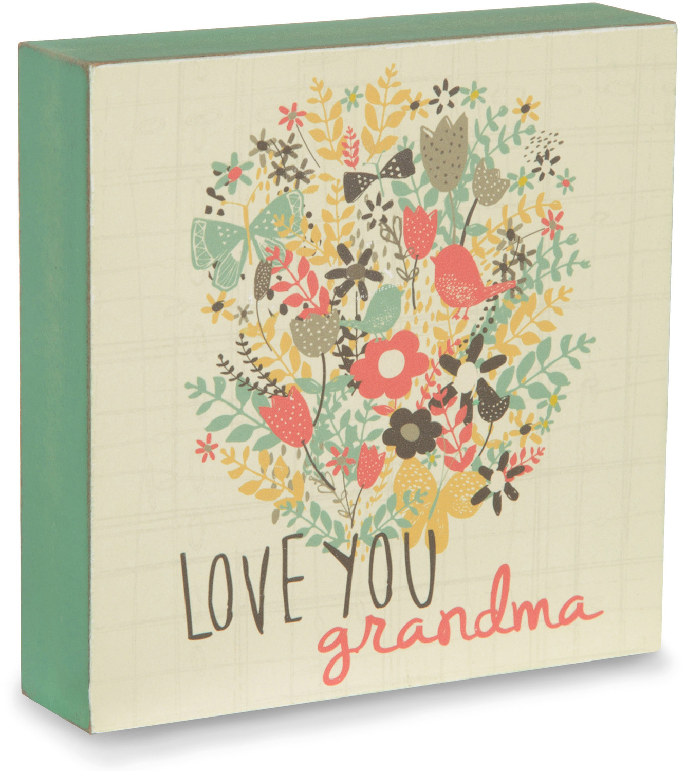 Love You Grandma by Bloom by Amylee Weeks - <em>Grandma</em> - Bird Plaque & Wall Art -