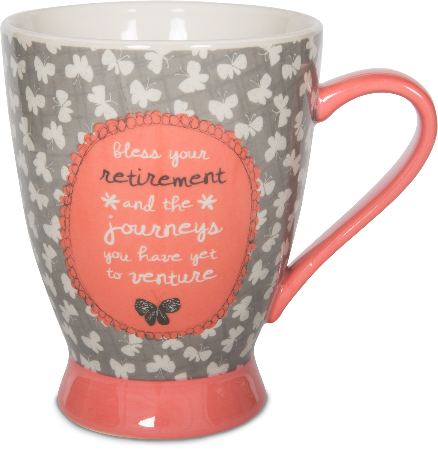 Retirement by Bloom by Amylee Weeks - Retirement - 18 oz Butterfly Mug