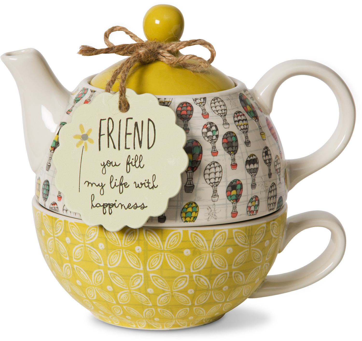 Friend by Bloom by Amylee Weeks - <em>Friend</em> - Teapot & Cup Combo -