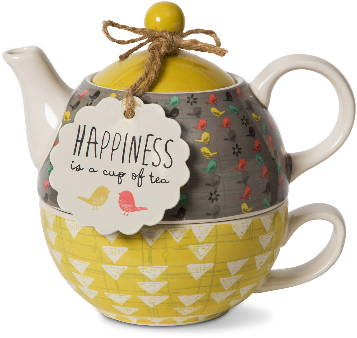 Time for Tea by Bloom by Amylee Weeks - Time for Tea - 15 oz. Teapot & 8 oz Cup 