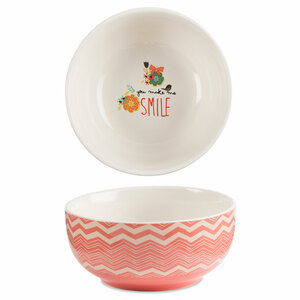 Smile by Bloom by Amylee Weeks - 2.75"x 6" Ceramic Bowl