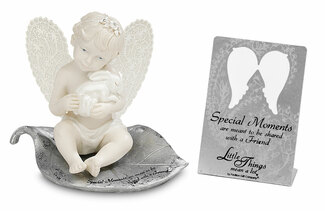 Special Moments by Little Things Mean A Lot - 3.5" Cherub Holding a Bunny