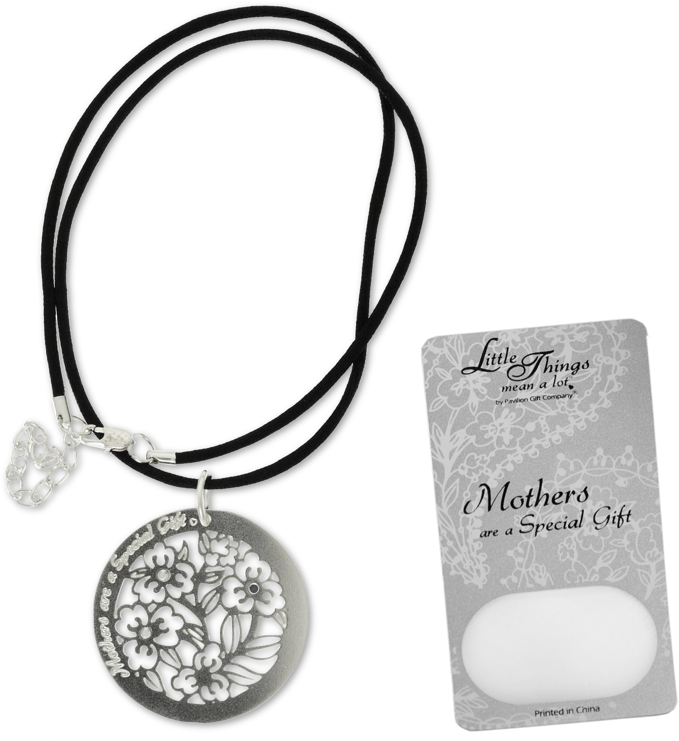 Mother Necklace by Little Things Mean A Lot - Mother Necklace - With 1.5" Circle Pendant
