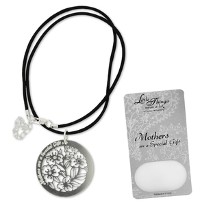 Mother Necklace by Little Things Mean A Lot - With 1.5" Circle Pendant