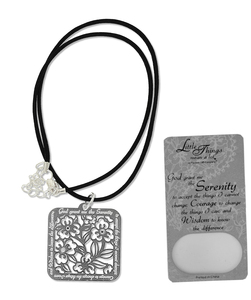 Serenity Necklace by Little Things Mean A Lot - With 1.25" Square Pendant