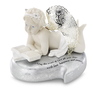 Word of God by Little Things Mean A Lot - 3.5" Cherub Reading Book