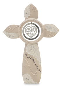 May God Bless and Keep You by Little Things Mean A Lot - 7" Self Standing Cross