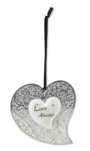 Love Always by Little Things Mean A Lot - 3" Heart Ornament