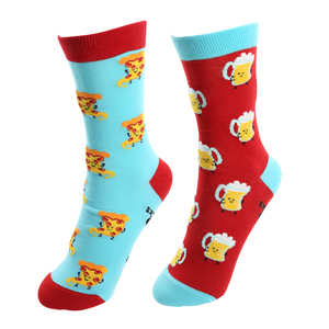 Beer and Pizza by Late Night Snacks - S/M Unisex Socks