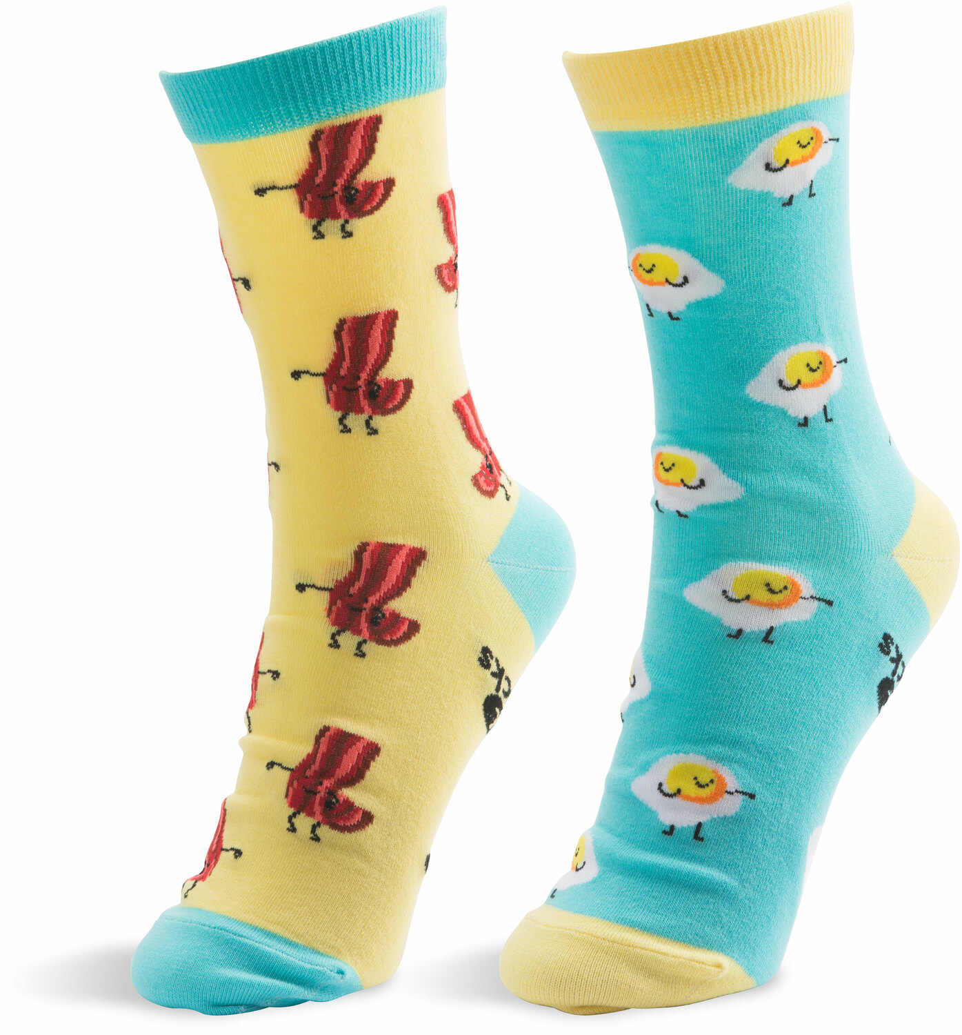 Bacon and Eggs by Late Night Snacks - Bacon and Eggs - S/M Unisex Socks