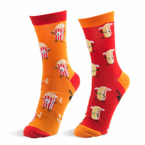 Popcorn and Butter by Late Night Snacks - S/M Unisex Socks