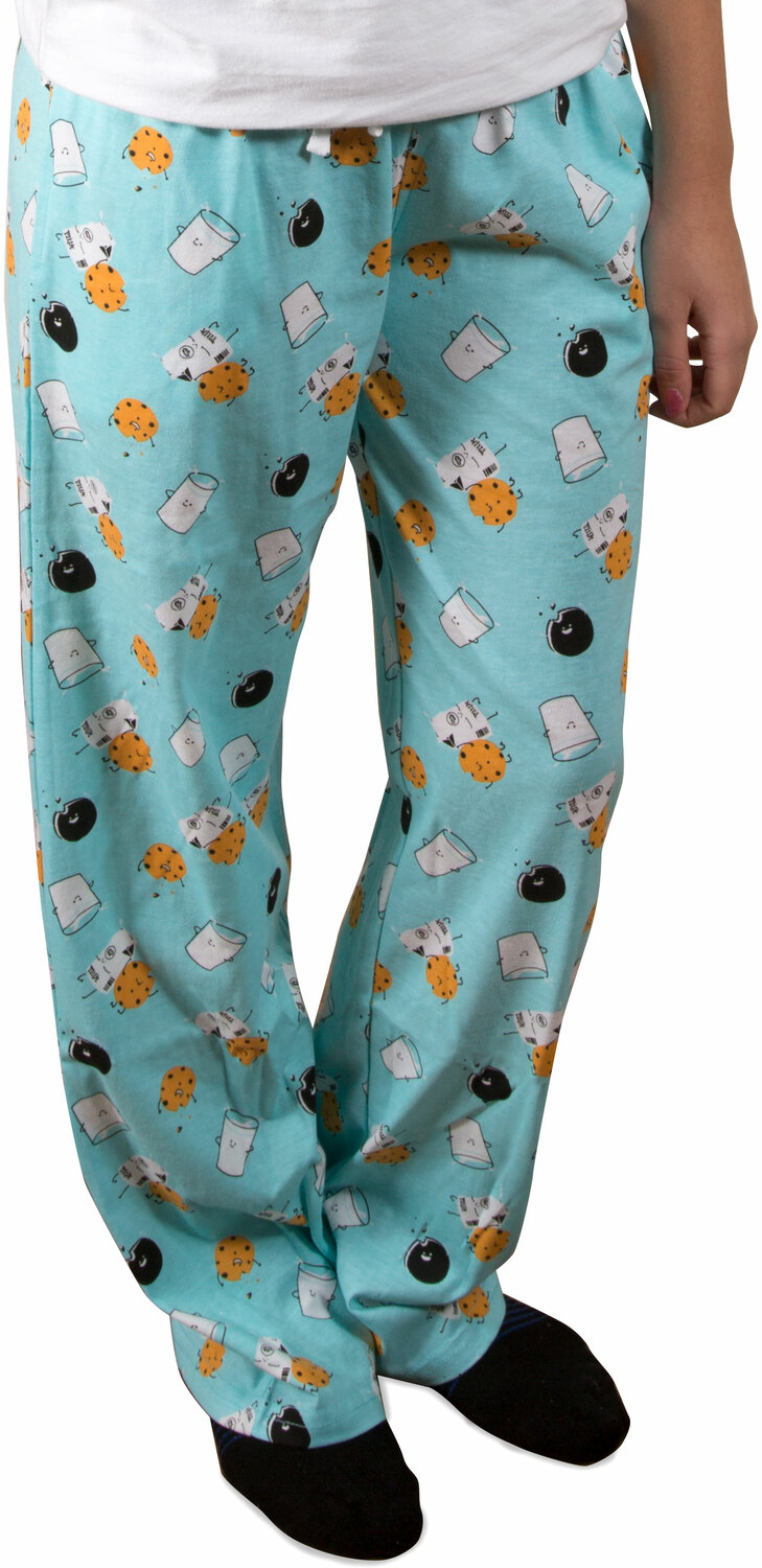 Cookies and Milk by Late Night Snacks - Cookies and Milk - XS Light Blue Unisex Lounge Pants