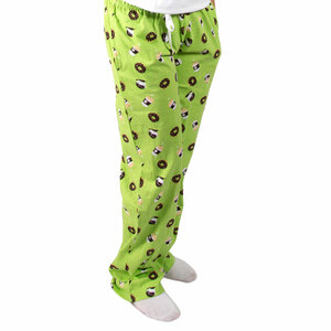 Donuts and Coffee by Late Night Snacks - L Green Unisex Lounge Pants