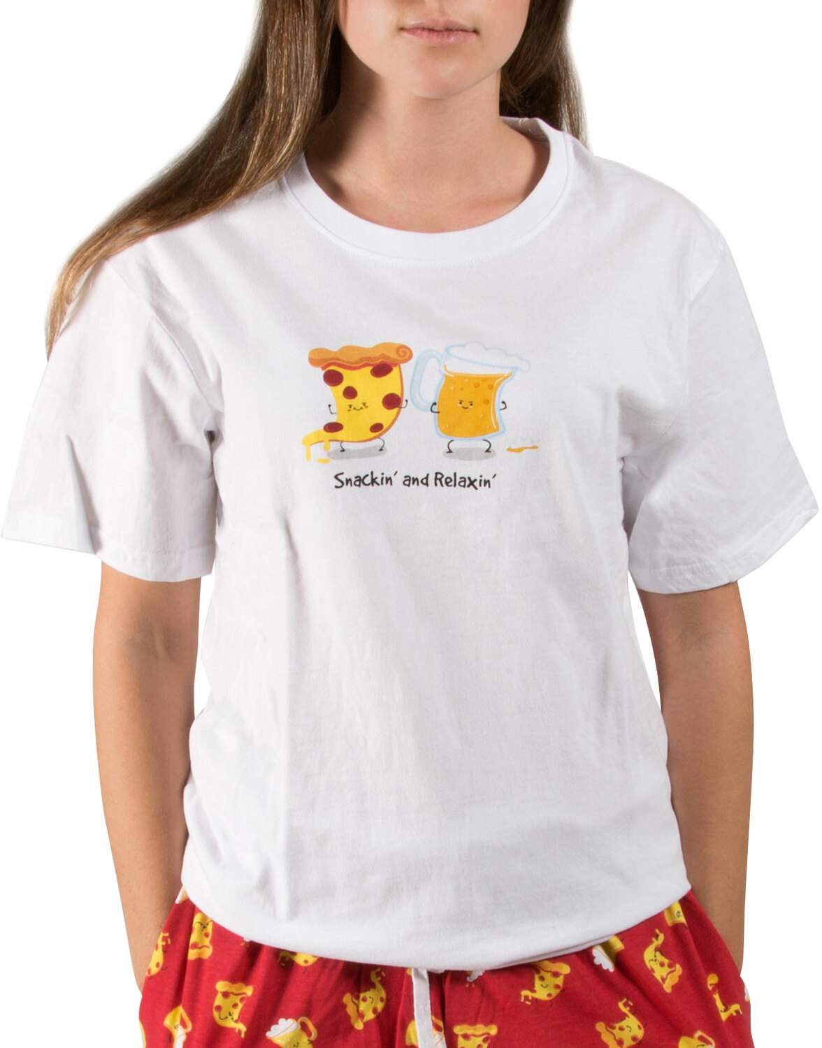 Beer and Pizza by Late Night Snacks - Beer and Pizza - XL Unisex T-Shirt