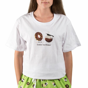 Donuts and Coffee by Late Night Snacks - XL Unisex T-Shirt
