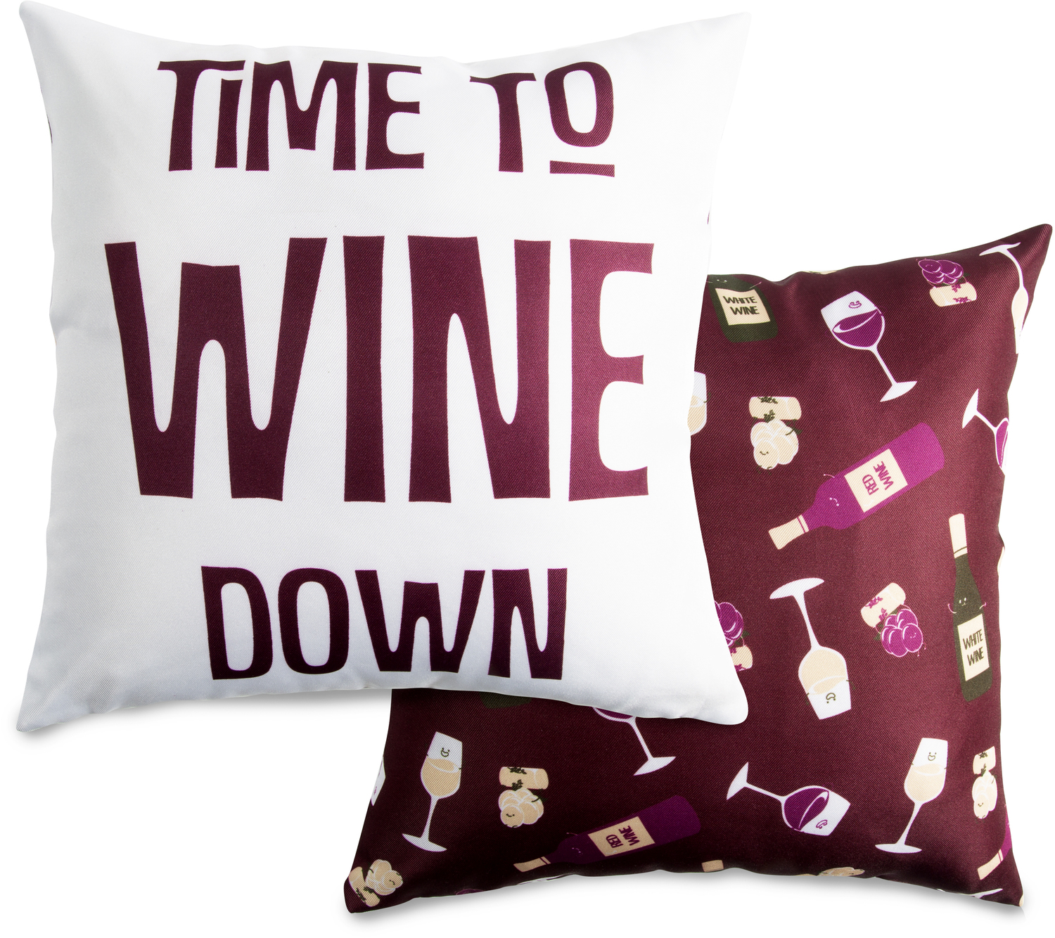 Wine Down by Late Night Last Call - Wine Down - 14" x 14" Pillow