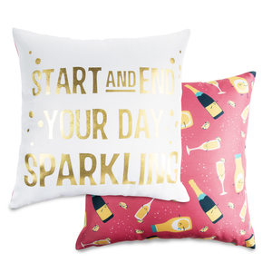 Sparkling by Late Night Last Call - 14" x 14" Pillow