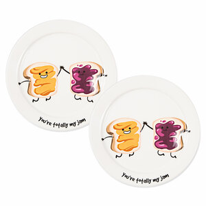 My Jam by Late Night Snacks - 7" Appetizer Plates
(Set of 2) 