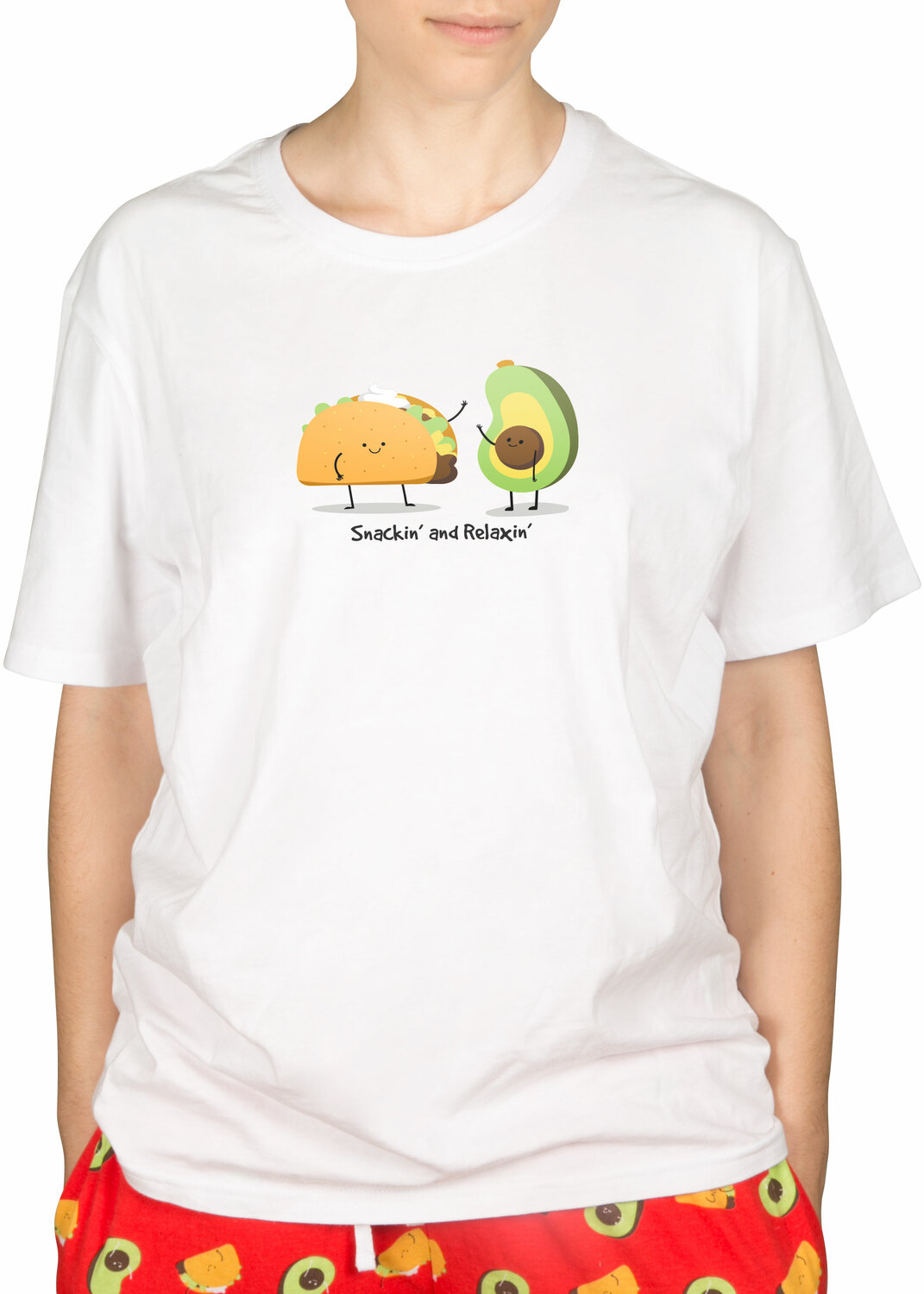 Taco and Avocado by Late Night Snacks - Taco and Avocado - S Unisex T-Shirt