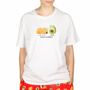 Taco and Avocado by Late Night Snacks - S Unisex T-Shirt