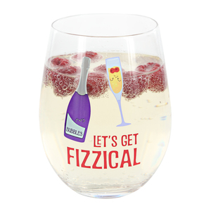 Fizzical by Late Night Last Call - 18 oz Stemless Wine Glass