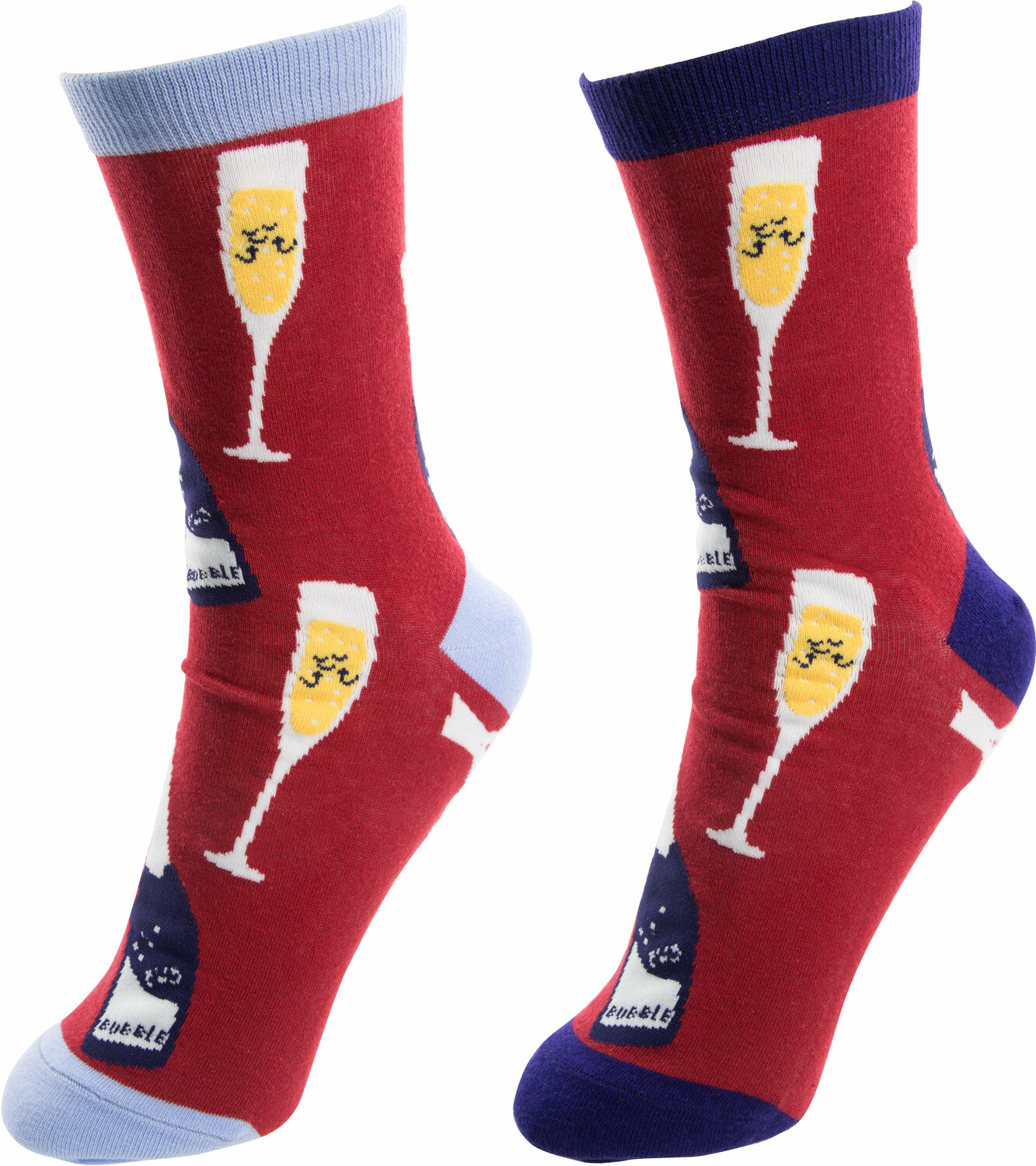 Prosecco & Raspberries by Late Night Last Call - Prosecco & Raspberries - S/M Unisex Socks