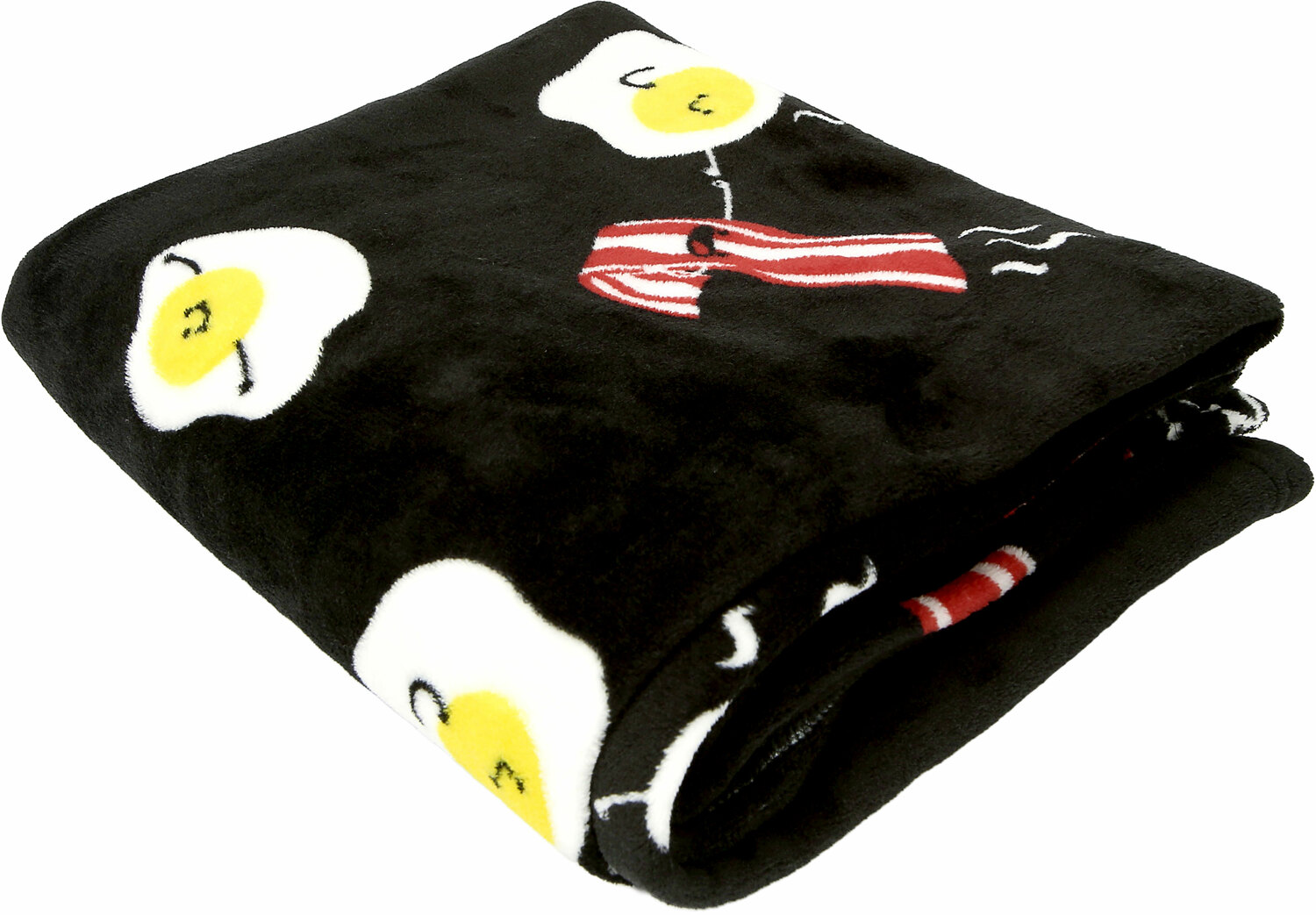 Bacon & Eggs  by Late Night Snacks - Bacon & Eggs  - 50" x 60" Royal Plush Blanket with Drawstring Bag