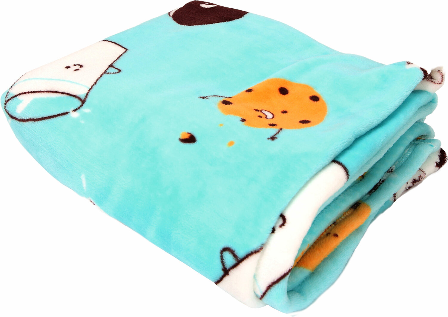 Milk & Cookies by Late Night Snacks - Milk & Cookies - 50" x 60" Royal Plush Blanket with Drawstring Bag