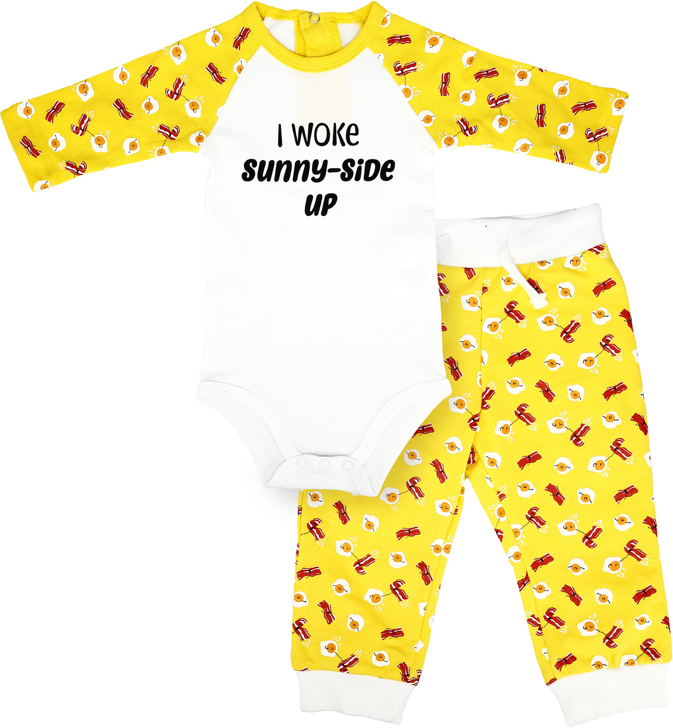 Sunny-Side Up by Late Night Snacks - Sunny-Side Up - 6-12 Months
Yellow Bodysuit & Pants Set