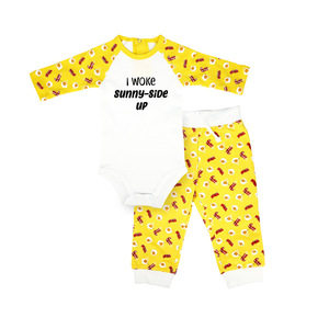 Sunny-Side Up by Late Night Snacks - 6-12 Months
Yellow Bodysuit & Pants Set
