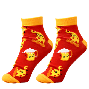 Pizza and Beer by Late Night Snacks - Cotton Blend Ankle Socks