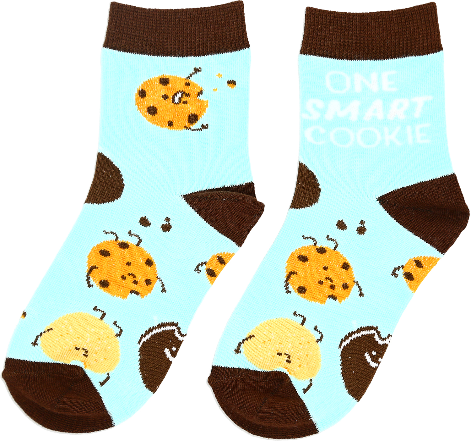 Cookies by Late Night Snacks - Cookies - S/M Youth Cotton Blend Crew Socks