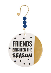 Friends Brighten the Season by Girlfinds - 3.5" Paper Ornament