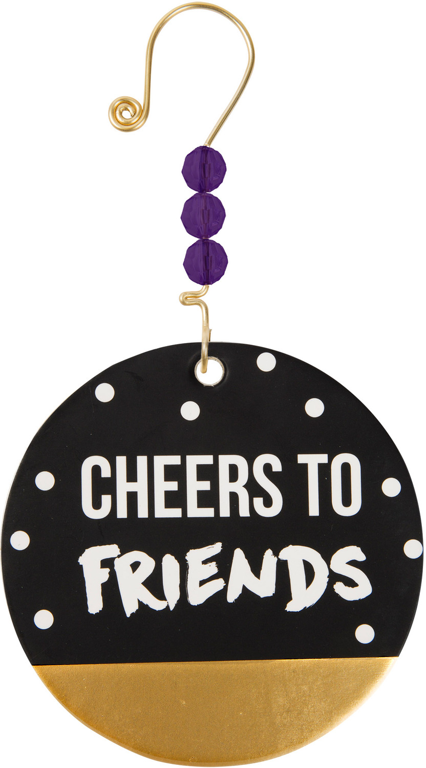 Cheers to Friends by Girlfinds - Cheers to Friends - 3.5" Paper Ornament
